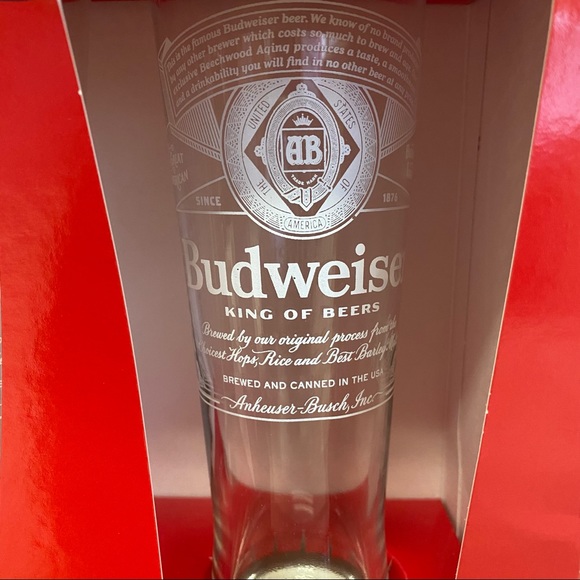 Budweiser Clear Signature Glassware 2 Piece Set - Picture 4 of 7